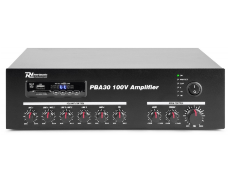 Power Dynamics PBA30 Amplificador linea 100V 30W